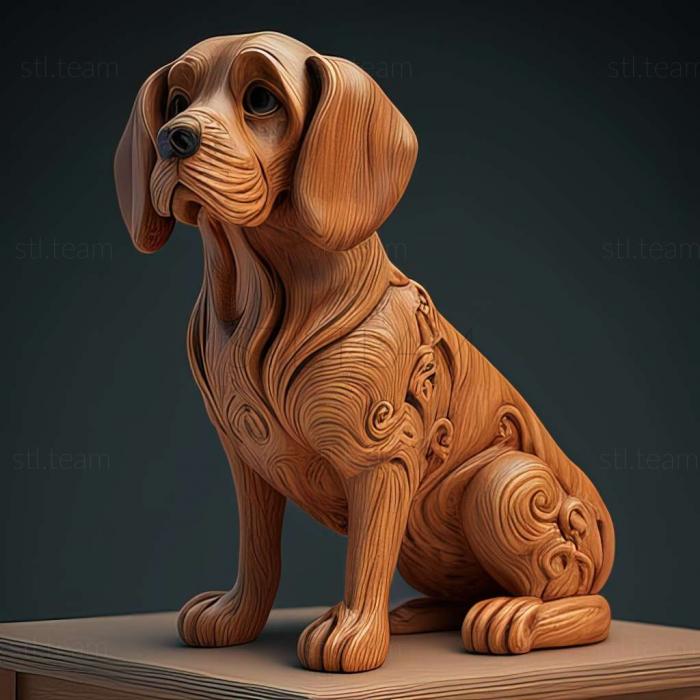 3D модель Англо-французька мала собака (STL)